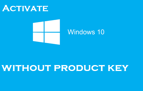 How to activate windows 10 without product key command prompt